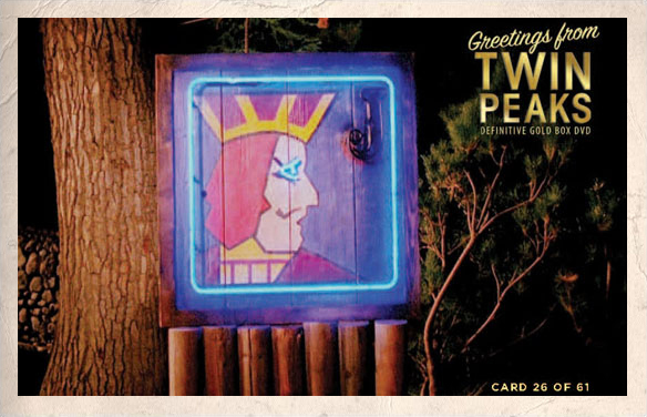 Greetings from Twin Peaks DVD Postcards Neon One Eyed Jacks Sign