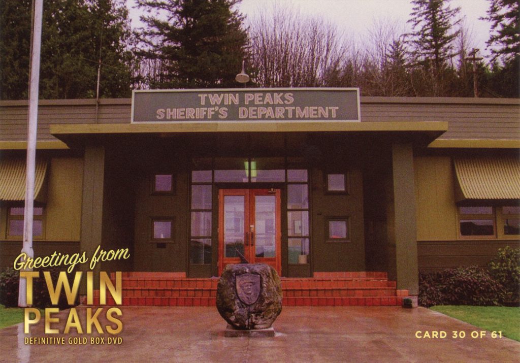 Greetings from Twin Peaks DVD Postcards Twin Peaks Sheriff's Department exterior