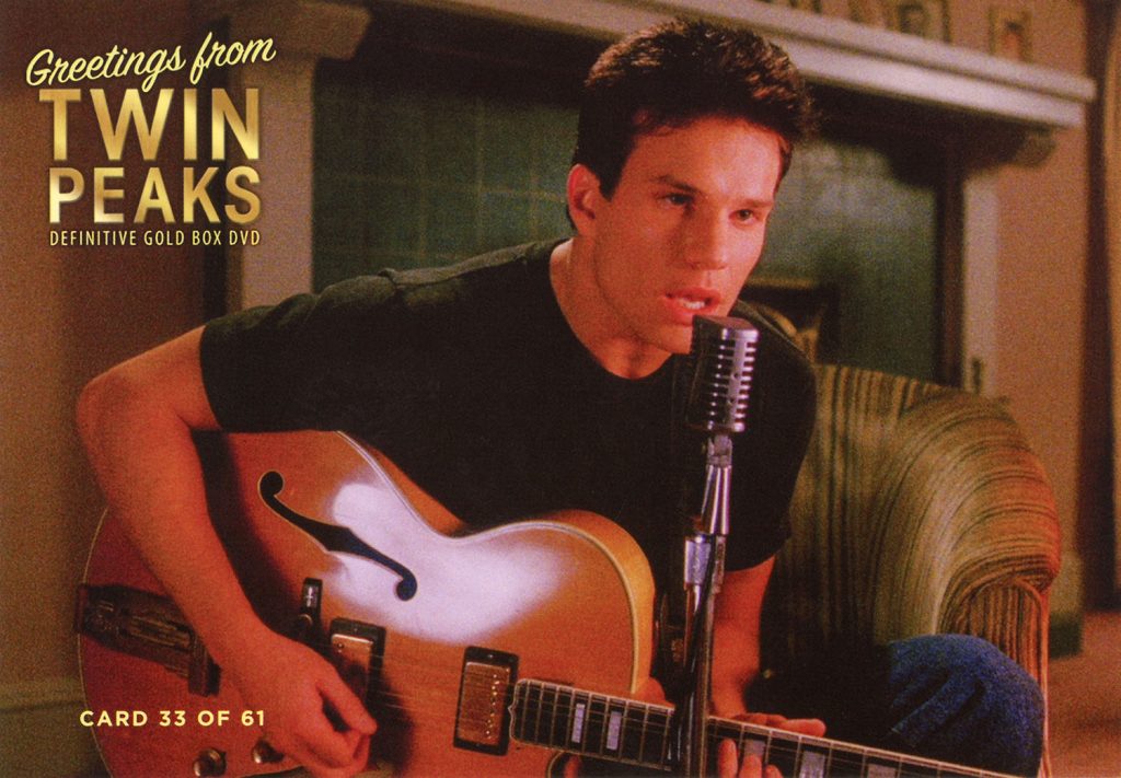 Greetings from Twin Peaks DVD Postcards James Hurley Playing Guitar