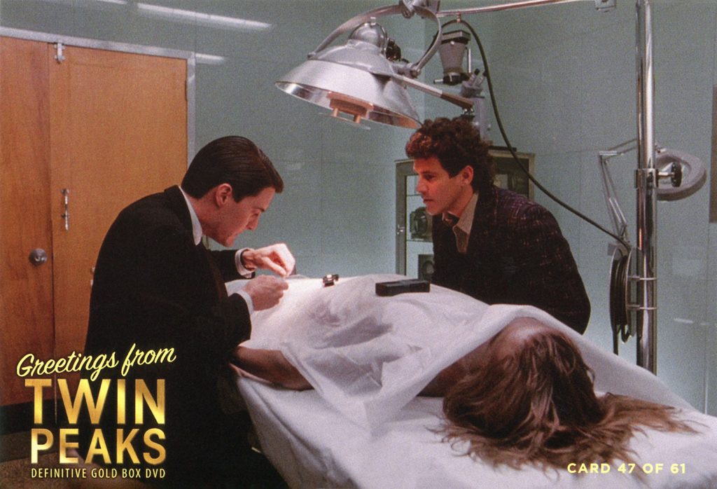 Greetings from Twin Peaks DVD Postcards Agent Cooper and Sheriff Truman at the Morgue