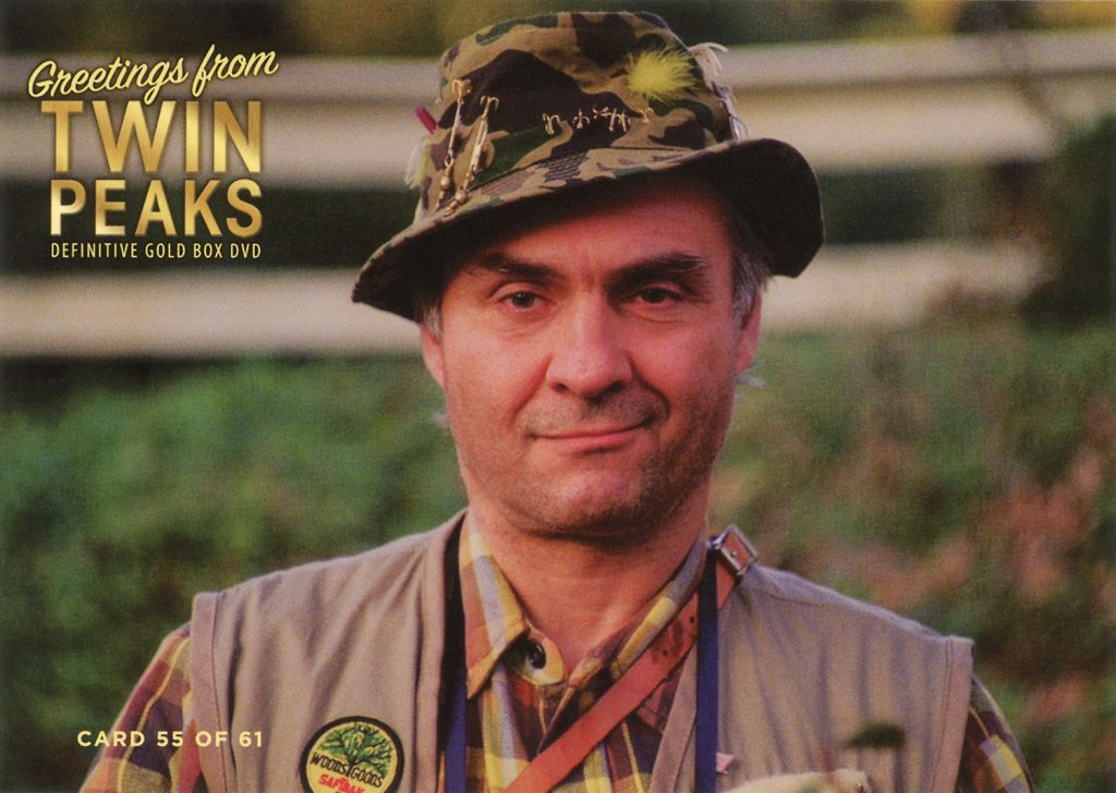 Greetings from Twin Peaks DVD Postcards Windom Earle in Fishing Attire