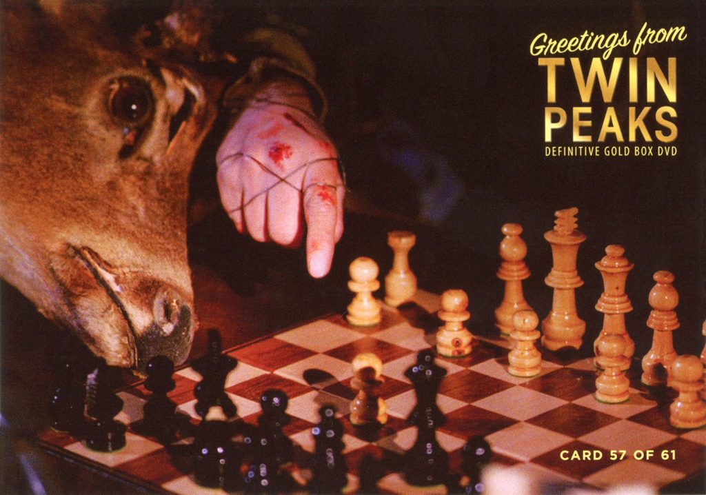 Greetings from Twin Peaks DVD Postcards Chess Board and Dead Vagrant