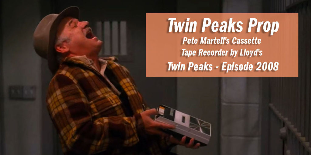 Twin Peaks Prop - Pete Martell's Cassette Tape Recorder By Lloyd's
