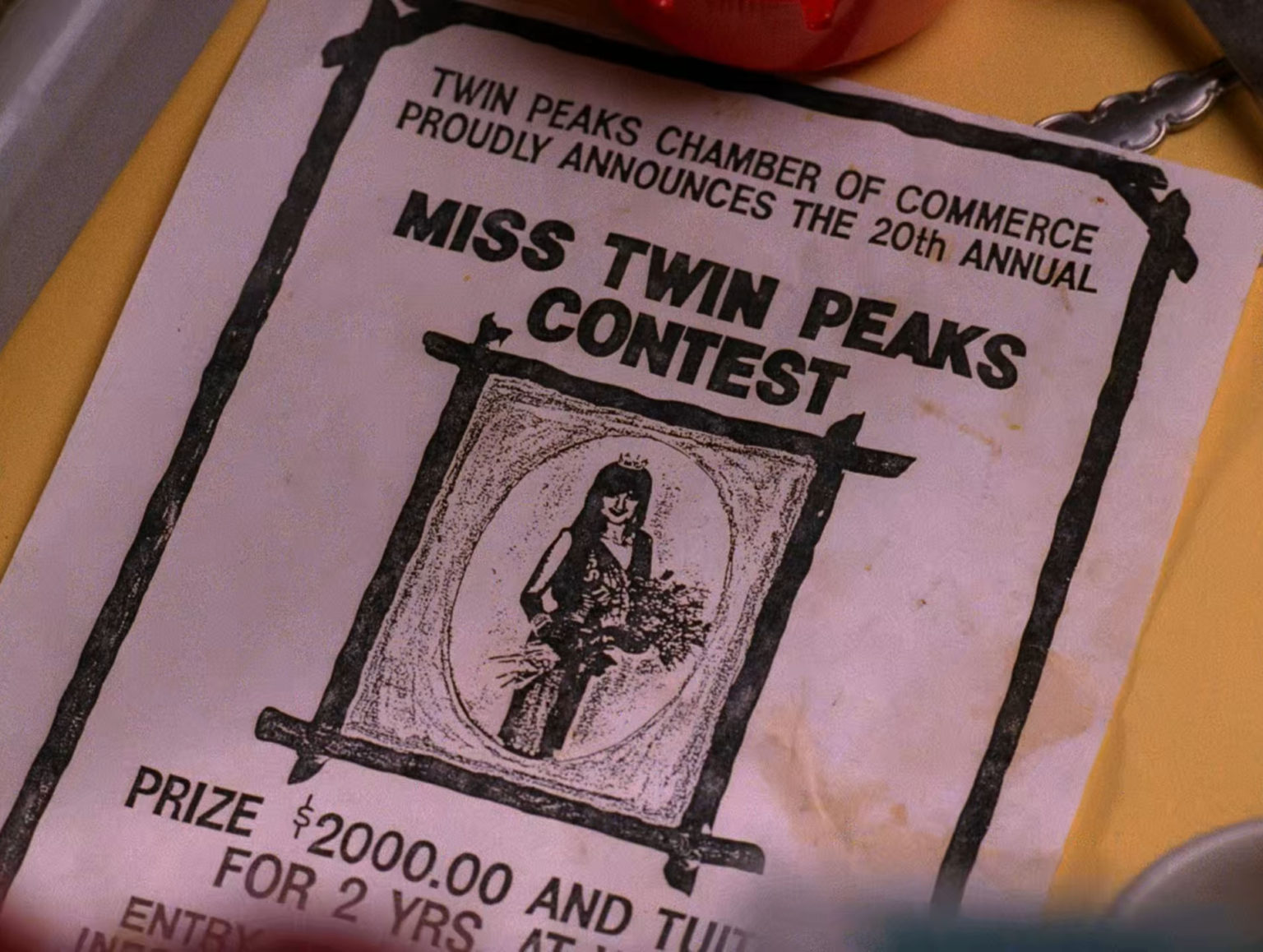 All in the Details Miss Twin Peaks Contest Flyer TWIN PEAKS BLOG