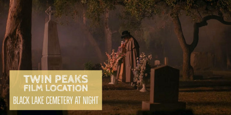 Twin Peaks Film Location – Black Lake Cemetery at Night