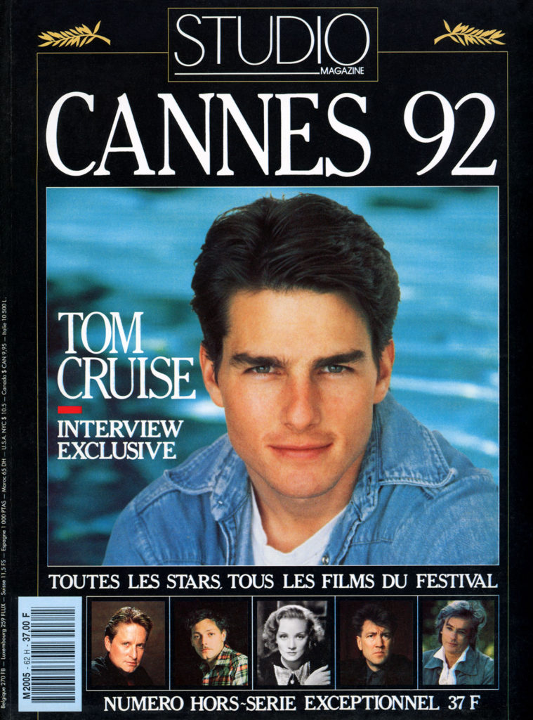 Cover of Studio Magazine, No. 62 - Cannes 92 with an image of Tom Cruise and other movie stars