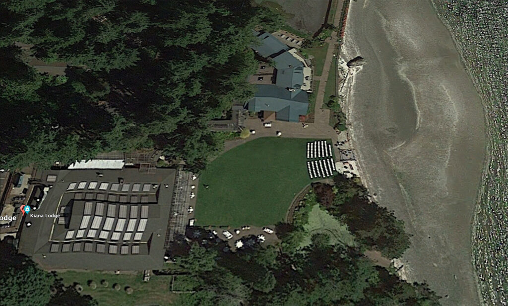 Aerial View of Kiana Lodge via Google Earth