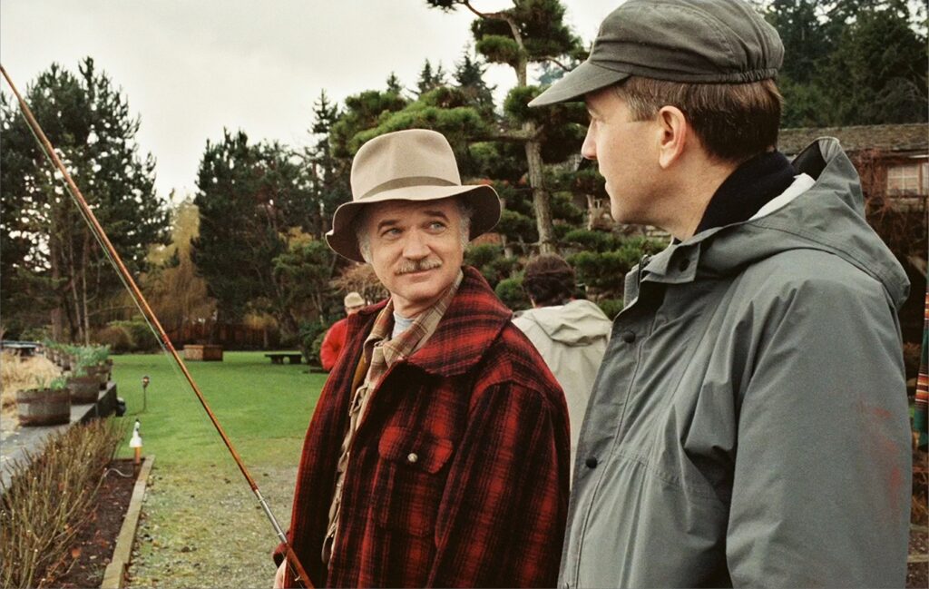Jack Nance and David Lynch outside of Kiana Lodge