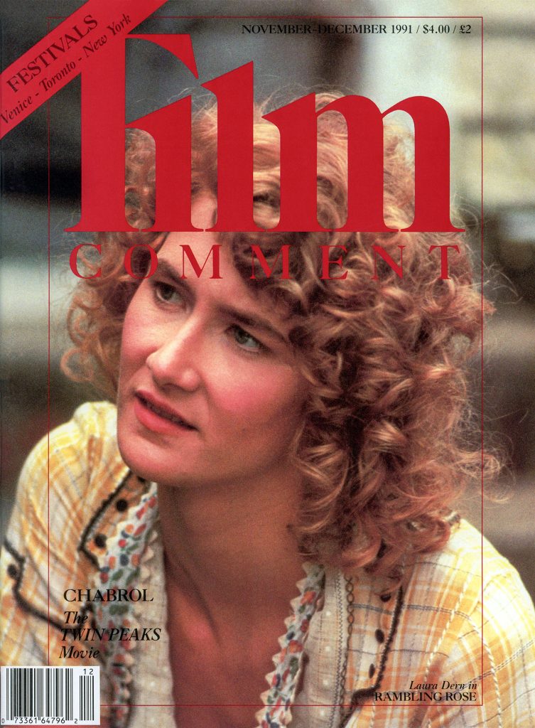 Cover of Film Comment Magazine with an image of Laura Dern