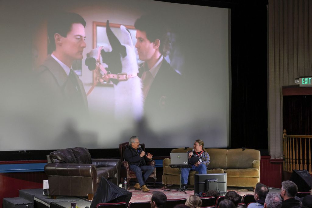 Kyle MacLachlan and Karl Reinsch on stage