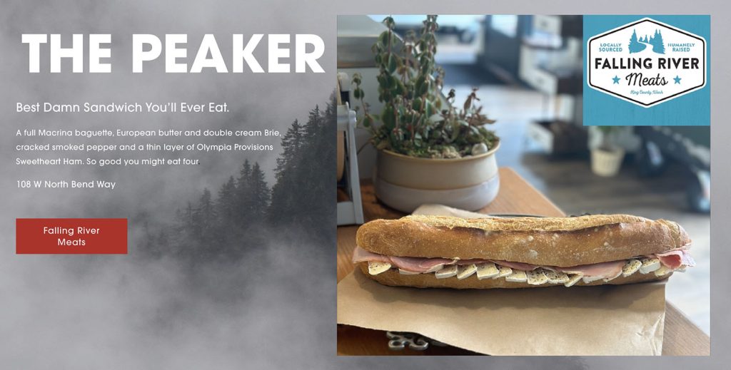 Advertising the Peaker sandwich