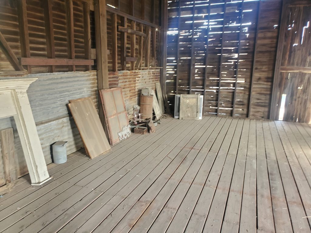 Interior of a shack that served as Buella's Palce