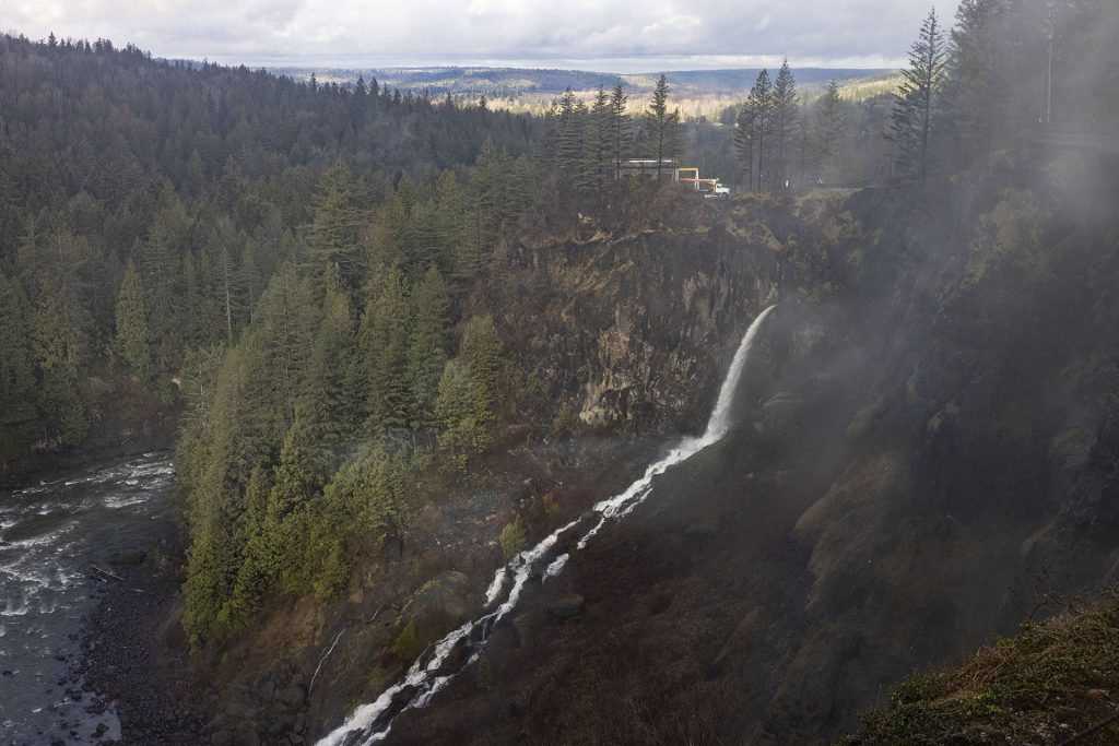 View of Snoqualmie Falls from Attic at Salish Lodge
