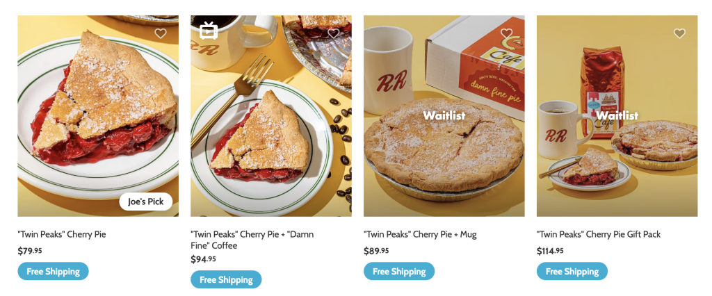 pie options via goldbelly