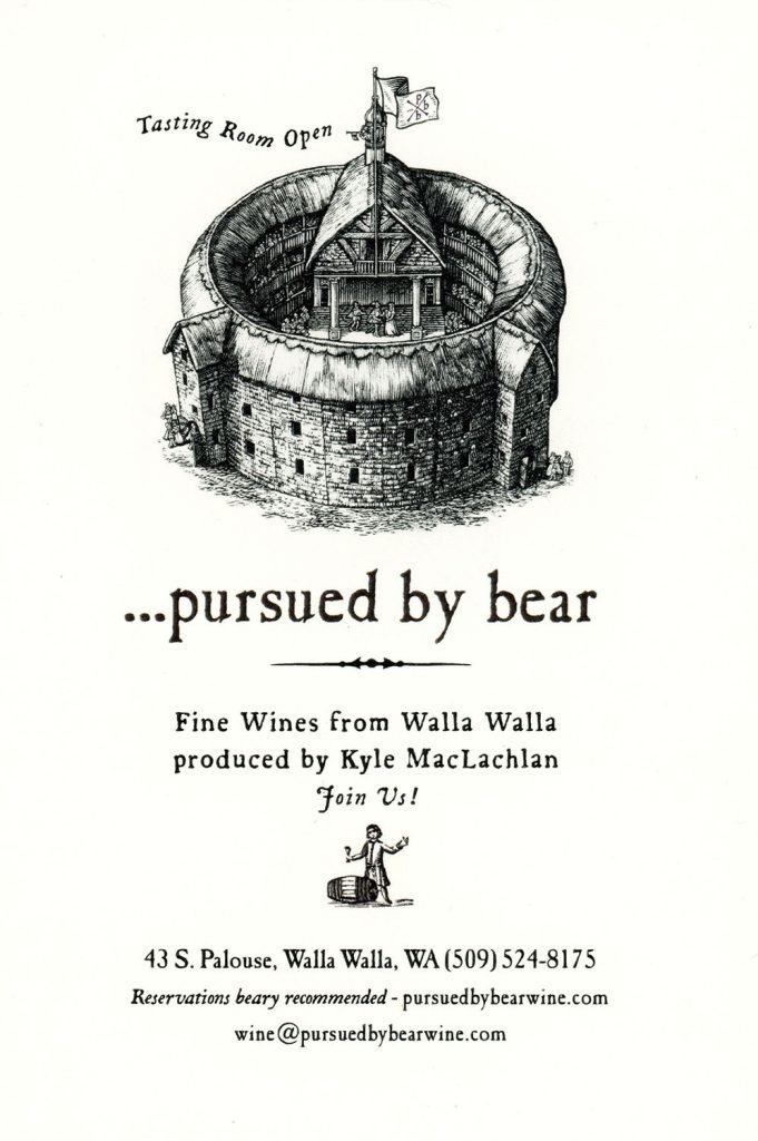 Pursued By Bear advertising card