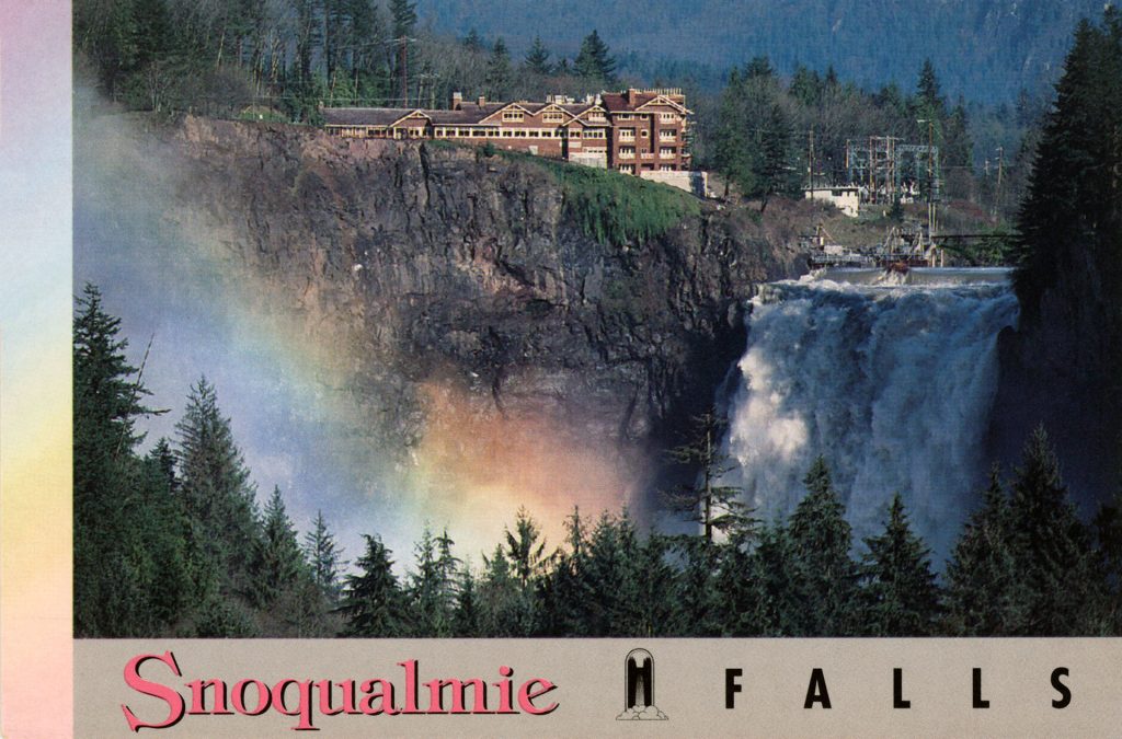 Snoqualmie Falls and Salish Lodge postcard