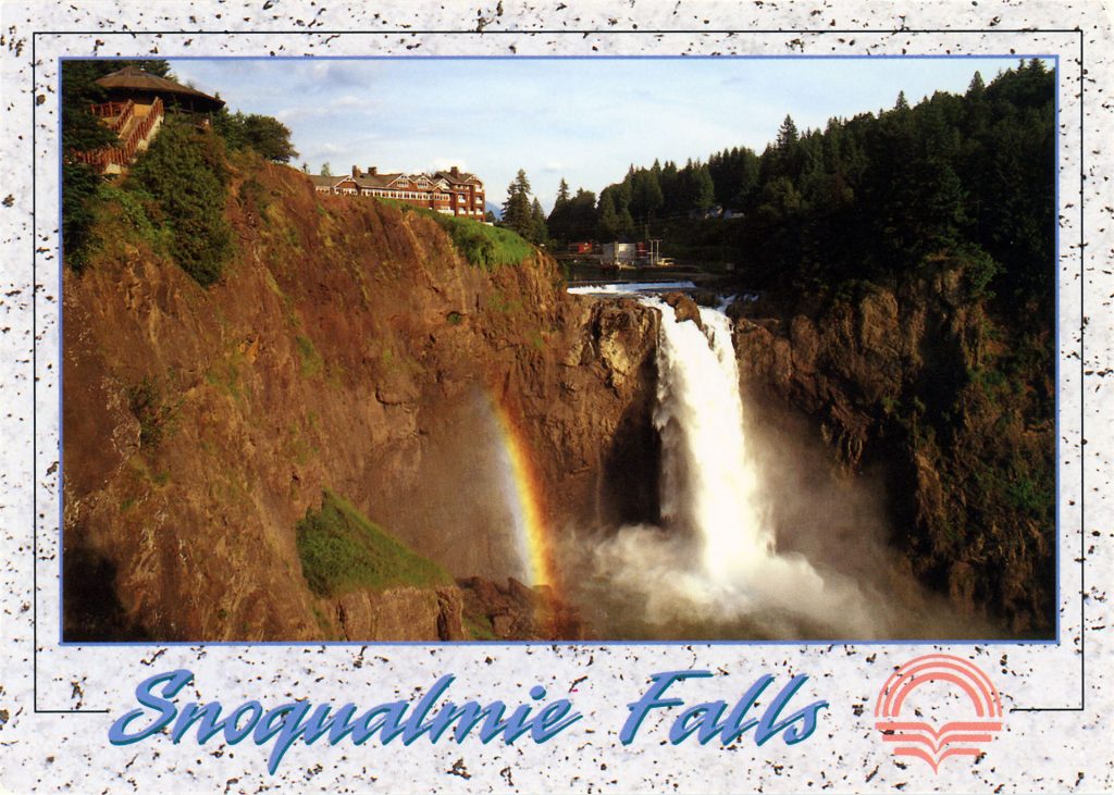 Postcard of Snoqualmie Falls