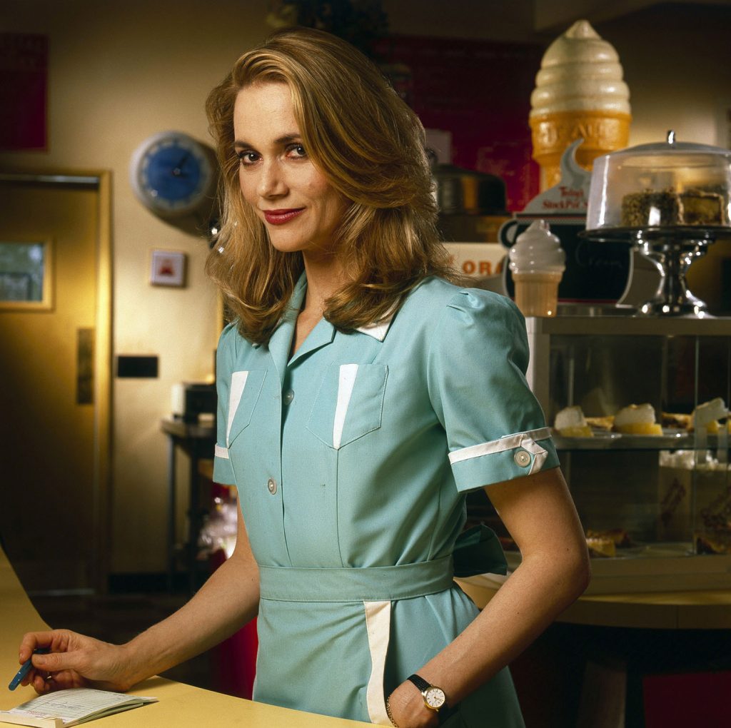 Norma Jennings behind the counter at the Double R Diner