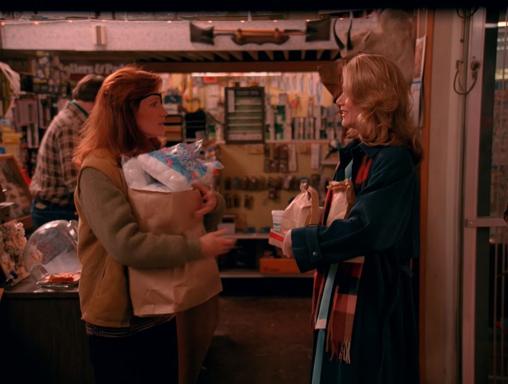 Norma Jennings and Nadine Hurley in the Twin Peaks General Store