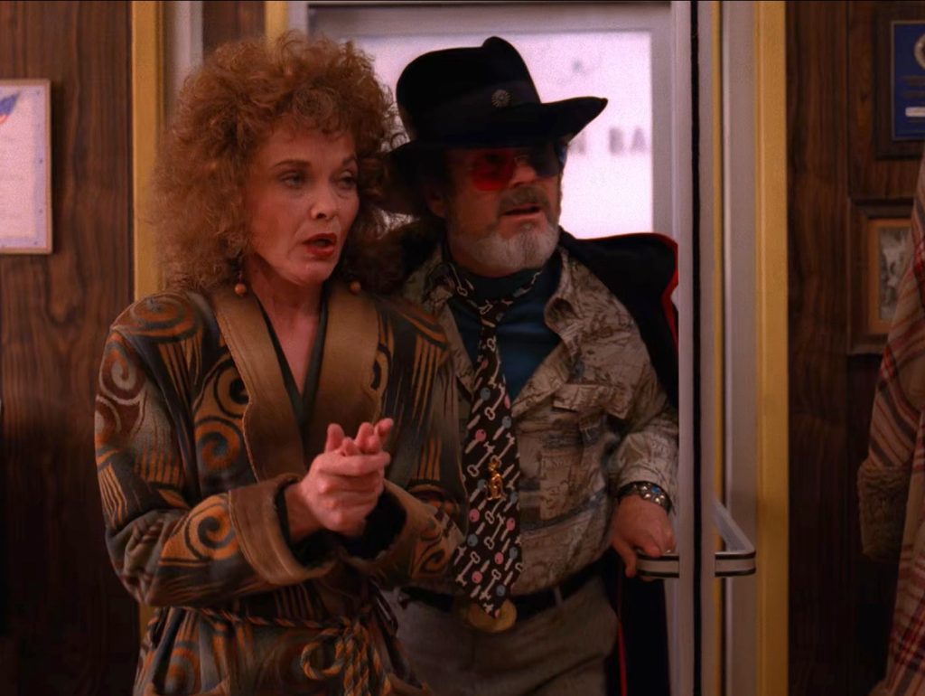 Sarah Palmer and Dr. Jacoby at the Double R Diner