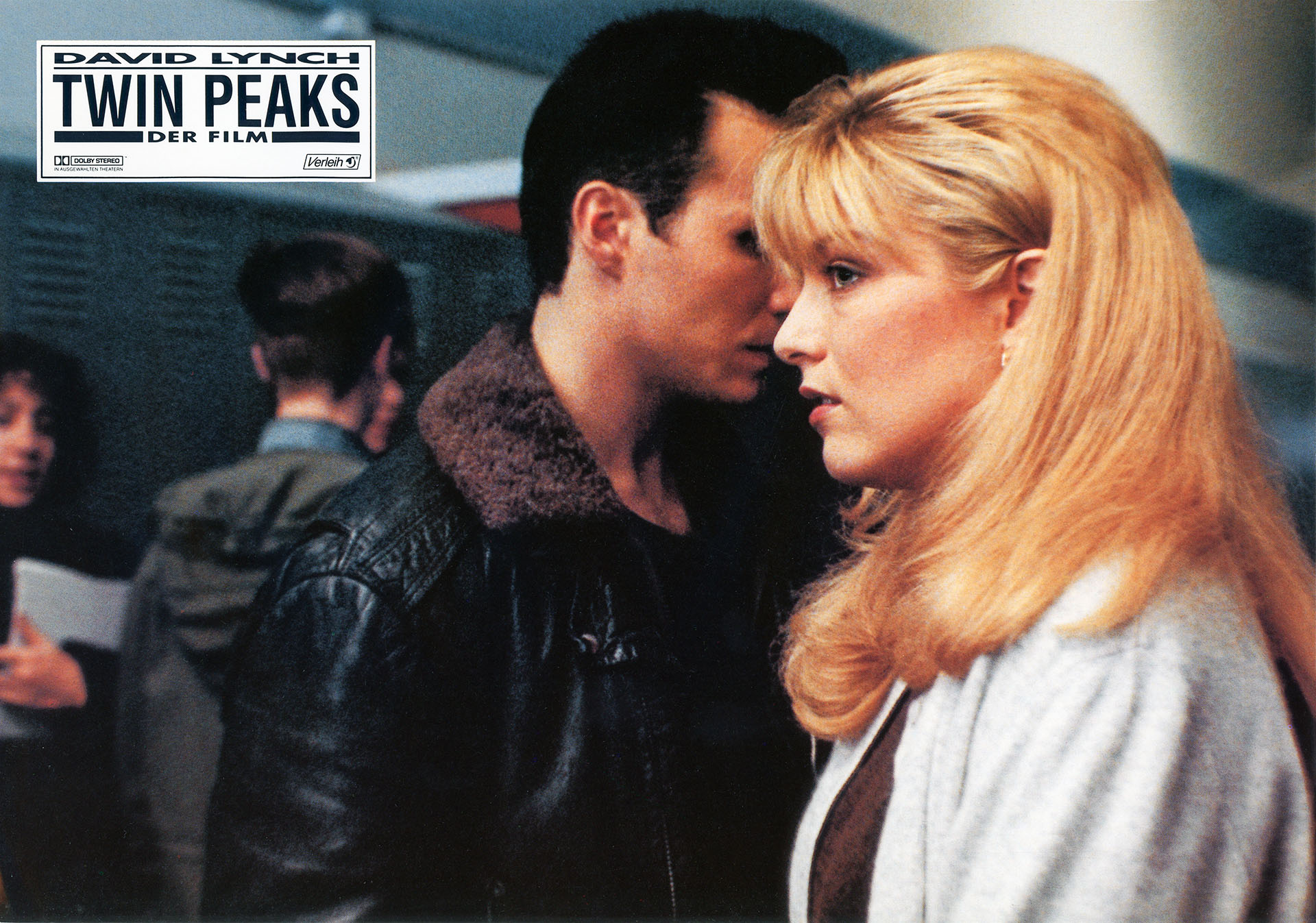 Twin Peaks: Fire Walk With Me Lobby Card from Germany featuring James Hurley walking by Laura Palmer in high school.