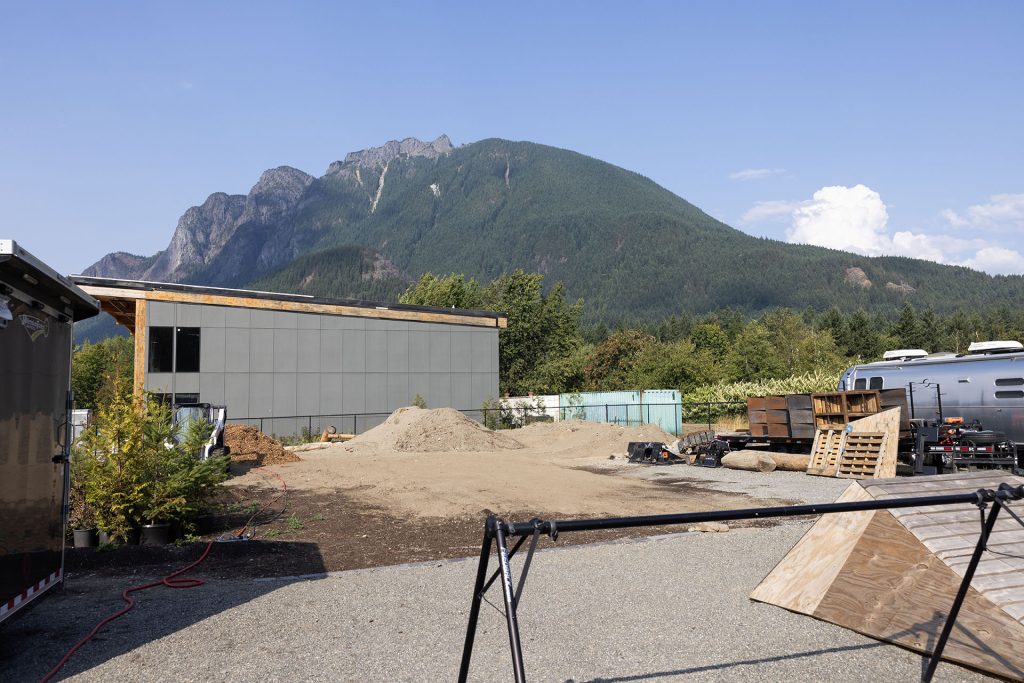 View of Mount Si from back yard of The Line