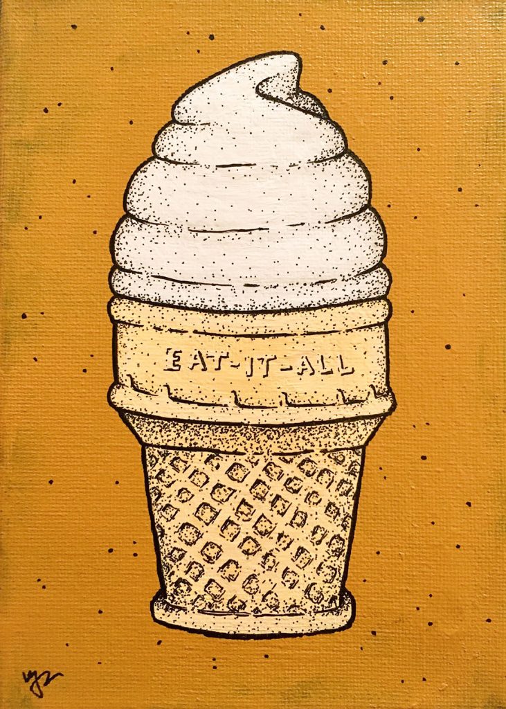 Painting of Eat-It-All Cone