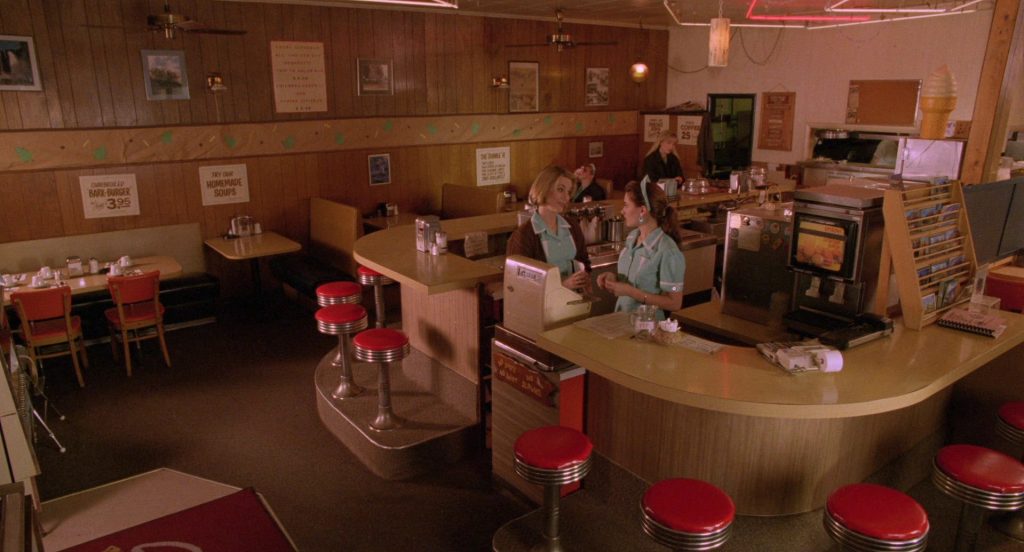 Interior of Double R Diner