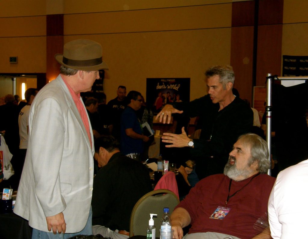 Walter Olkewicz and Dana Ashbrook speaking with Harry Anderson