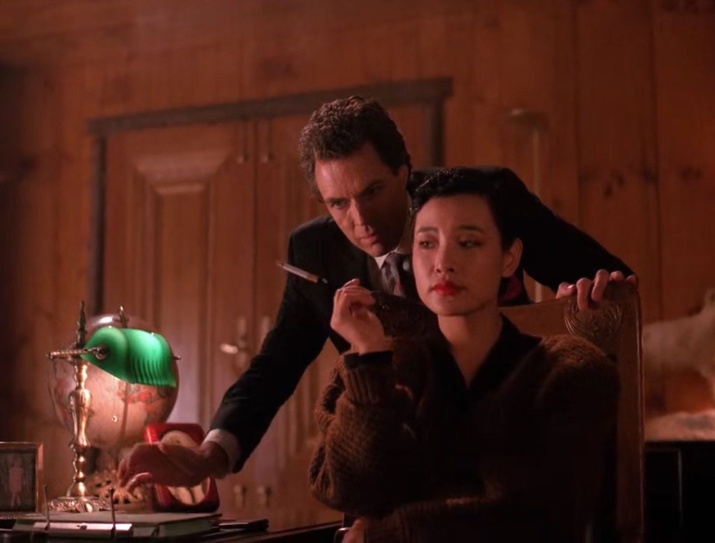 Josie Packard and Ben Horne in his office