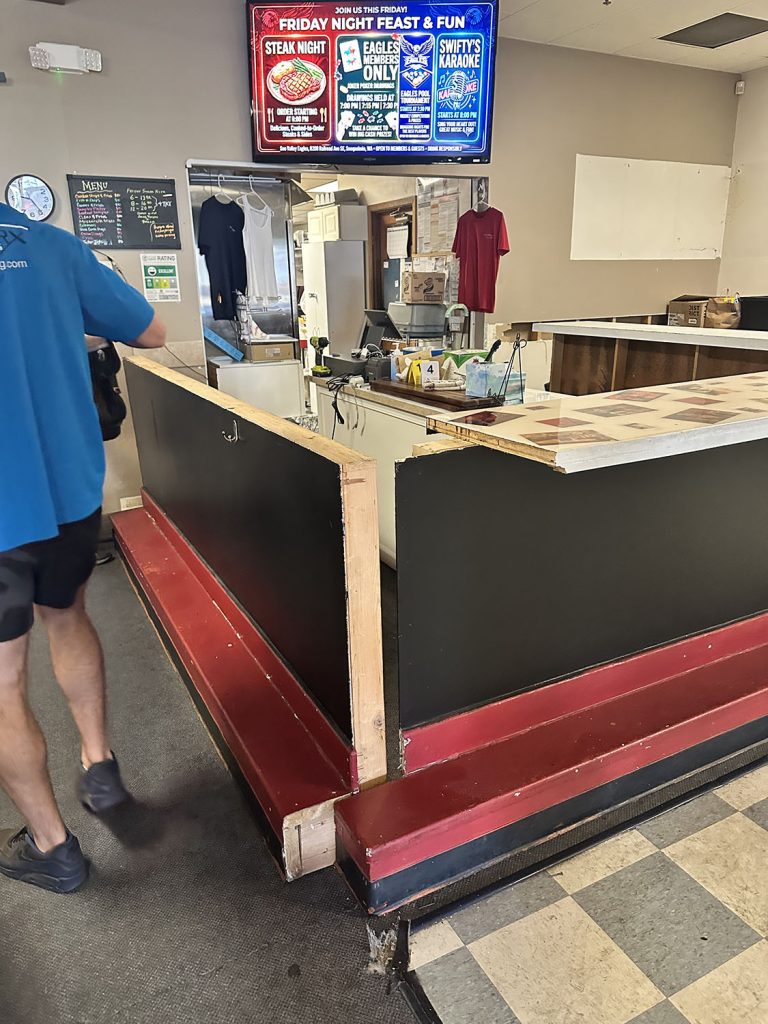 Counter inside Sno-Valley Eagles