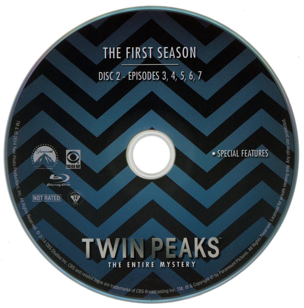 Disc from the Twin Peaks: The Entire Mystery Blu-ray set