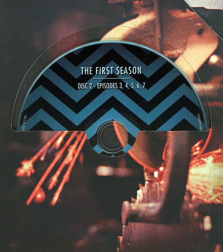 Blu-ray disc in a sleeve from The Twin Peaks: The Entire Mystery Blu-ray set