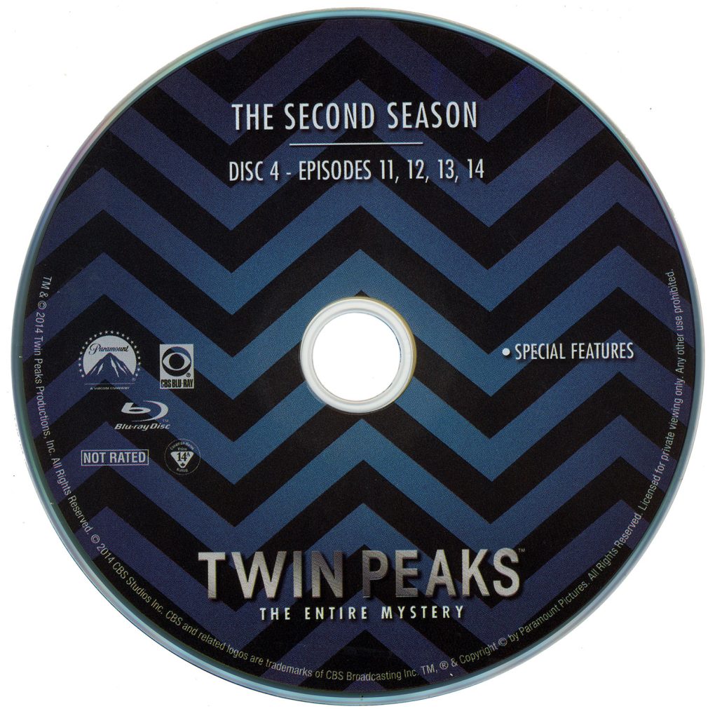 Disc from the Twin Peaks: The Entire Mystery Blu-ray set