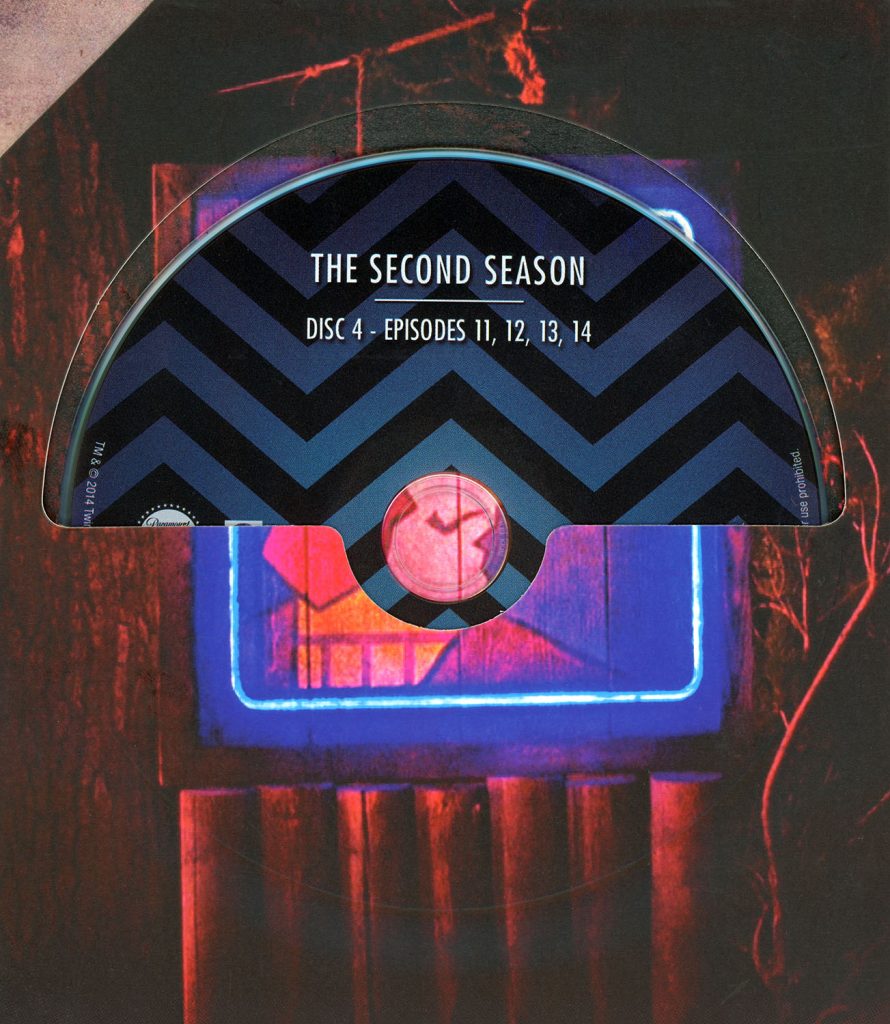 Blu-ray disc in a sleeve from The Twin Peaks: The Entire Mystery Blu-ray set