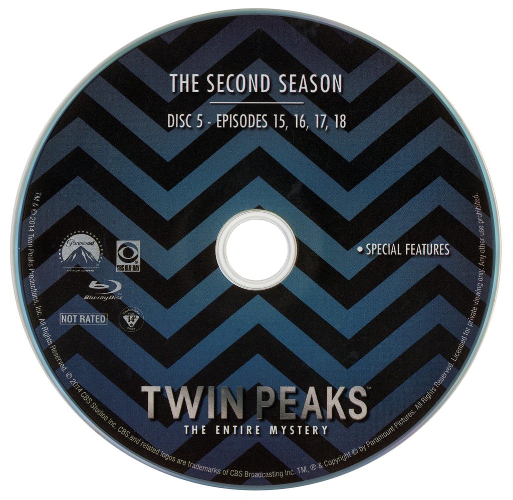 Disc from the Twin Peaks: The Entire Mystery Blu-ray set