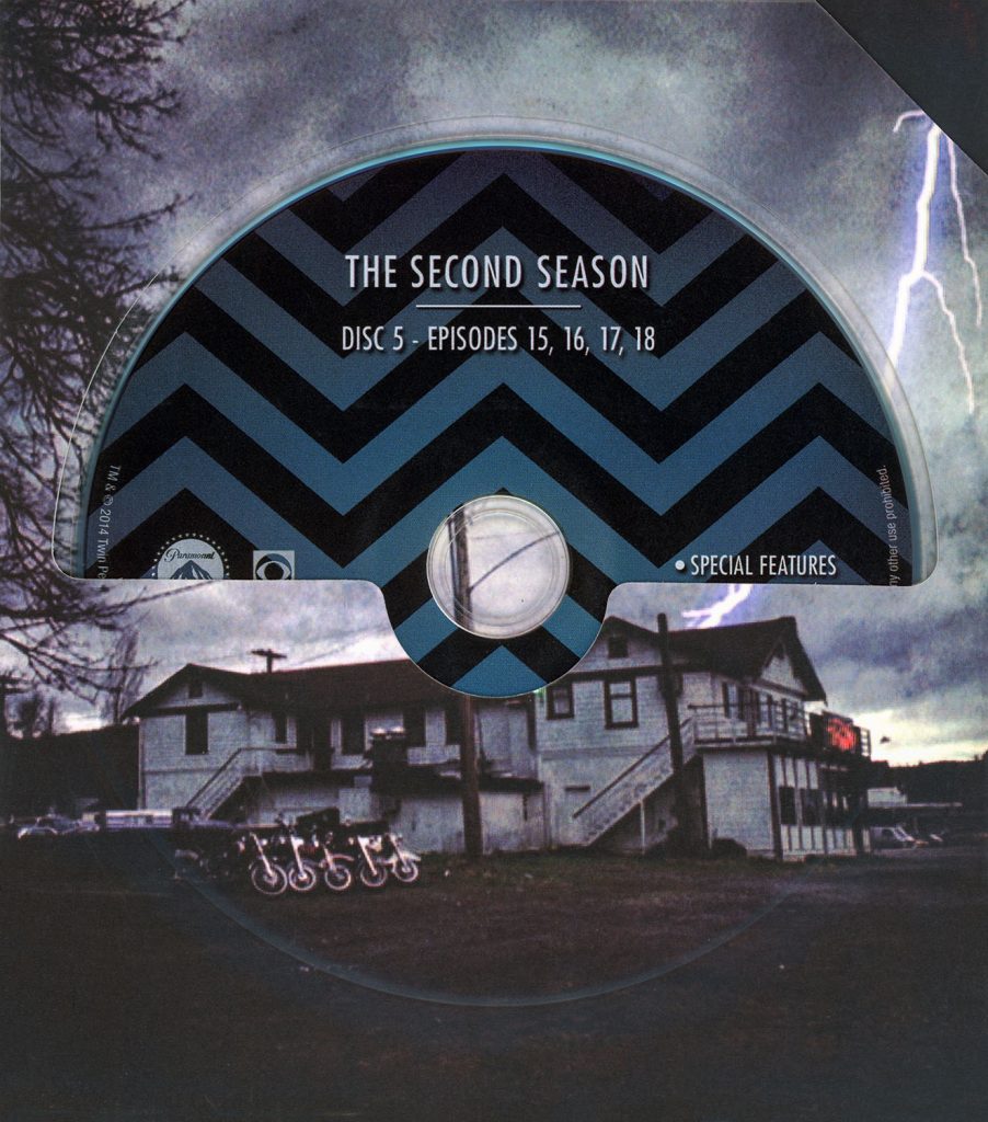 Blu-ray disc in a sleeve from The Twin Peaks: The Entire Mystery Blu-ray set