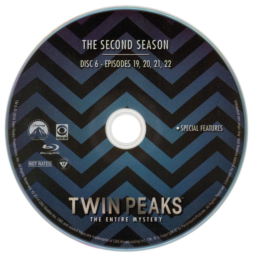 Disc from the Twin Peaks: The Entire Mystery Blu-ray set