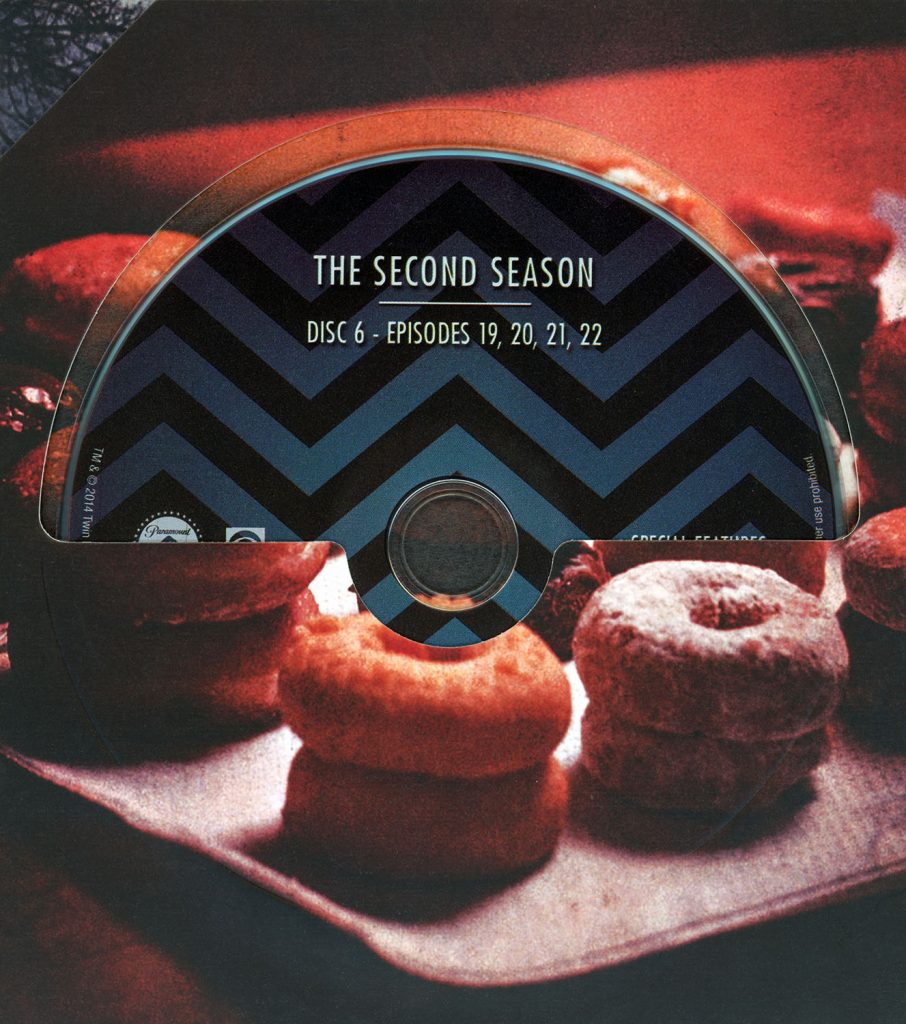 Blu-ray disc in a sleeve from The Twin Peaks: The Entire Mystery Blu-ray set