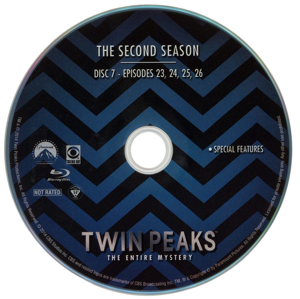 Disc from the Twin Peaks: The Entire Mystery Blu-ray set