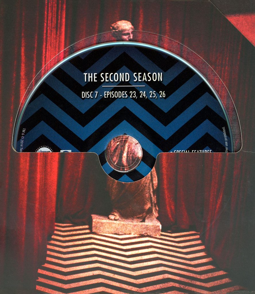 Blu-ray disc in a sleeve from The Twin Peaks: The Entire Mystery Blu-ray set