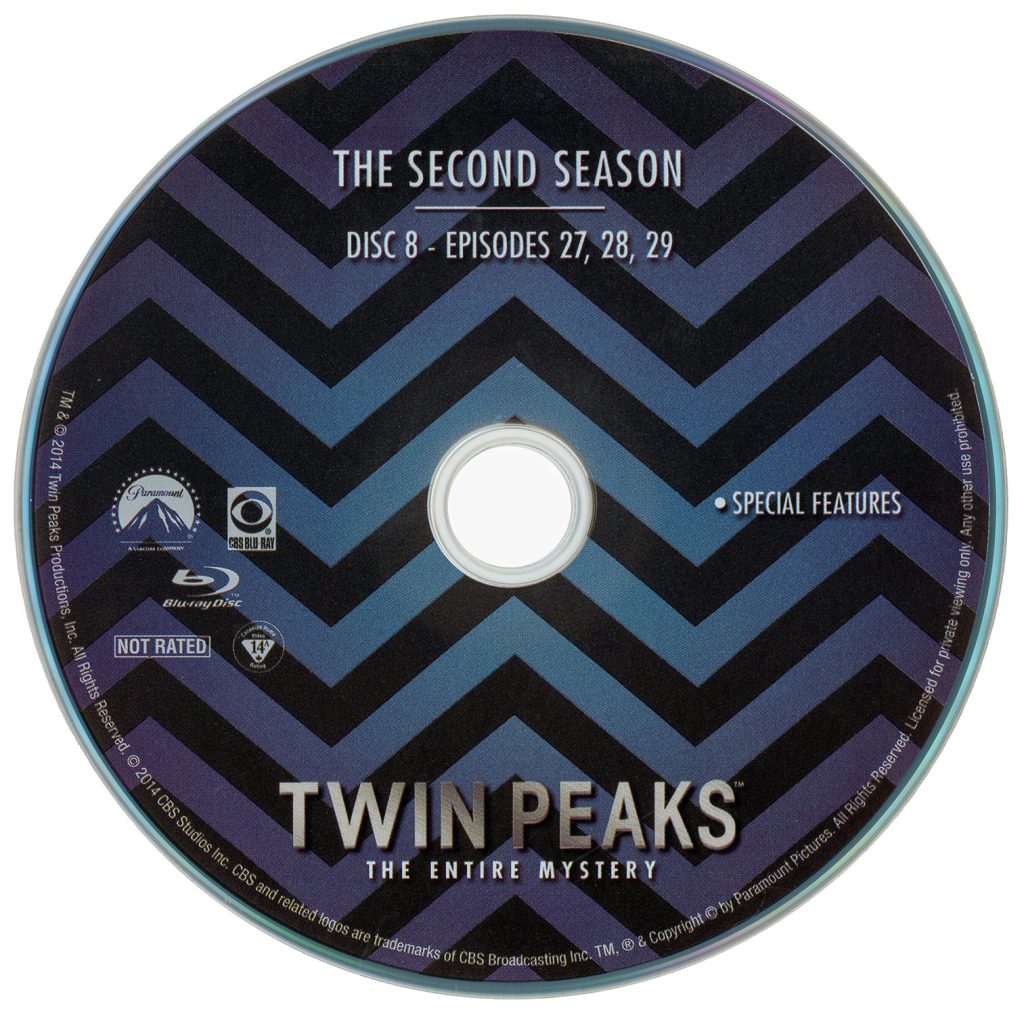 Disc from the Twin Peaks: The Entire Mystery Blu-ray set