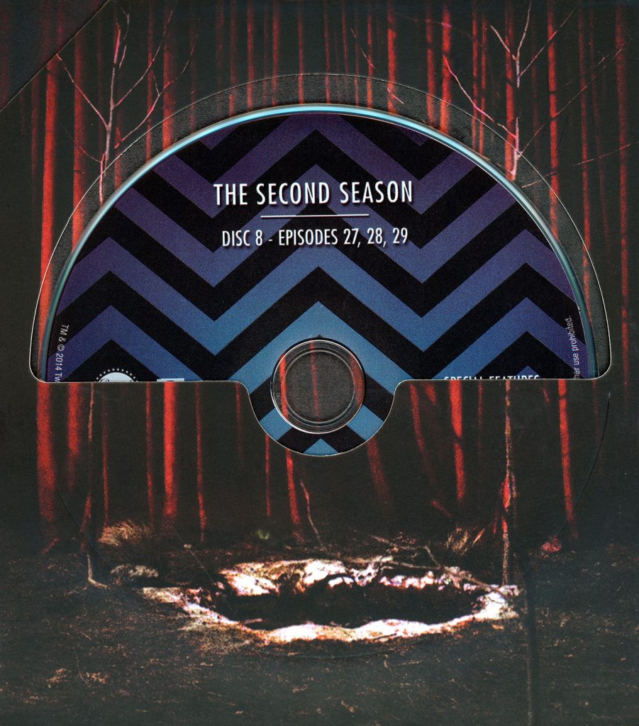 Blu-ray disc in a sleeve from The Twin Peaks: The Entire Mystery Blu-ray set