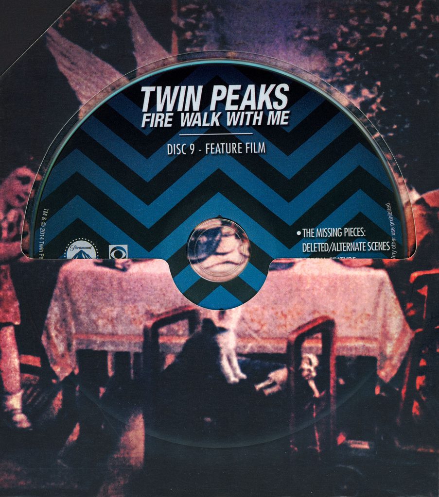 Blu-ray disc in a sleeve from The Twin Peaks: The Entire Mystery Blu-ray set