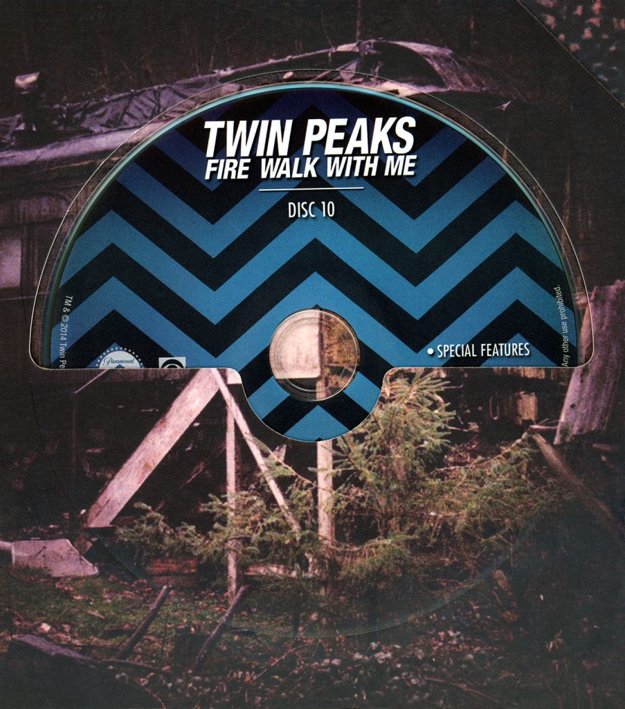 Blu-ray disc in a sleeve from The Twin Peaks: The Entire Mystery Blu-ray set