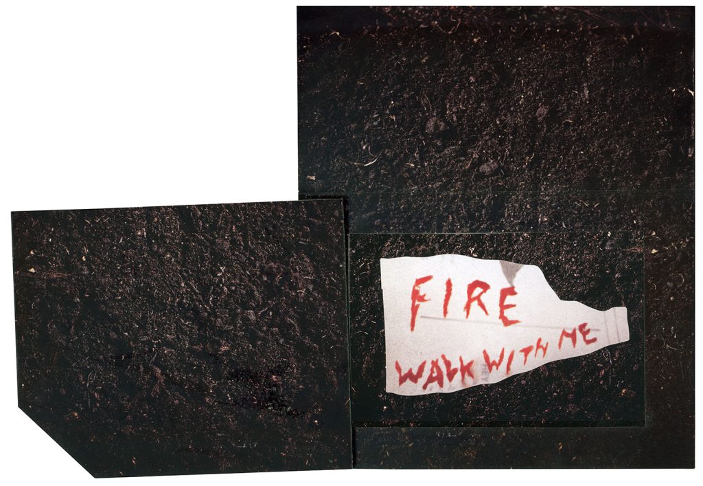 FIre Walk With Me note in dirt Blu-ray disc in a sleeve from The Twin Peaks: The Entire Mystery Blu-ray set