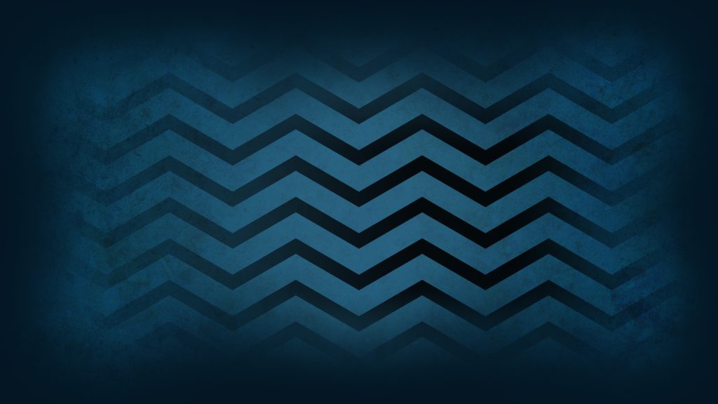 Black and blue chevron flooring