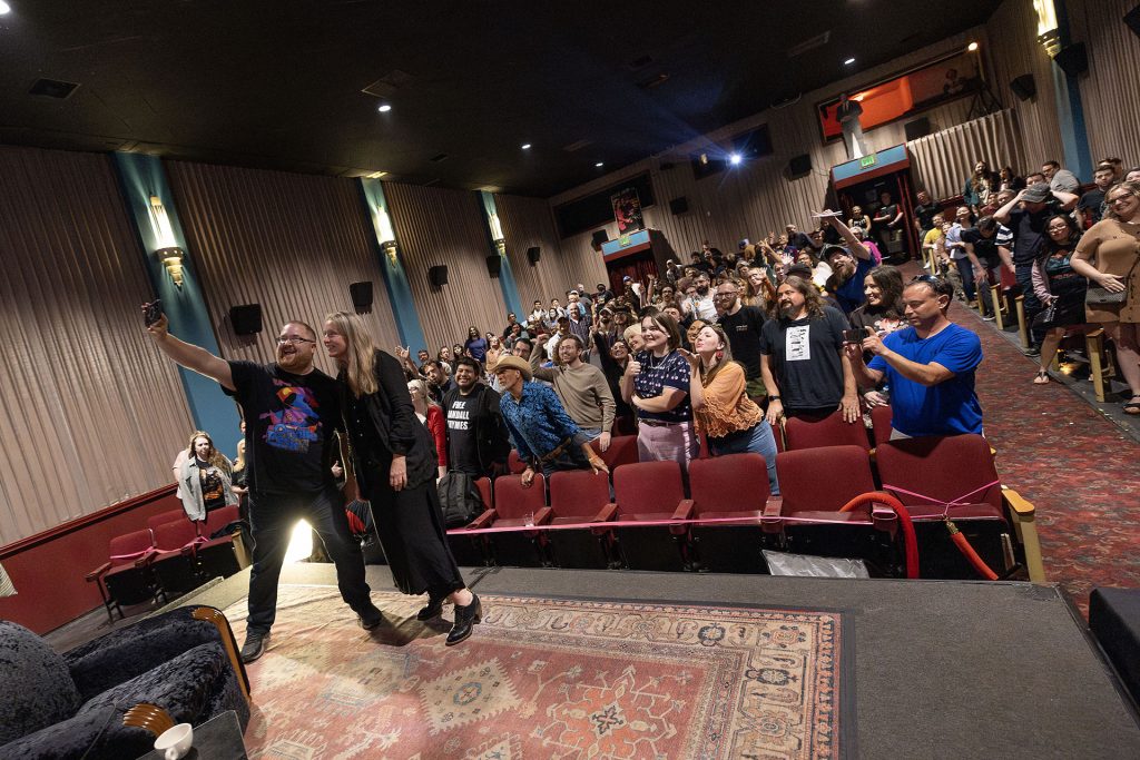 Audience and Sheryl Lee at the North Bend Theatre