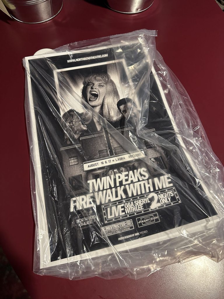 Posters wrapped in plastic