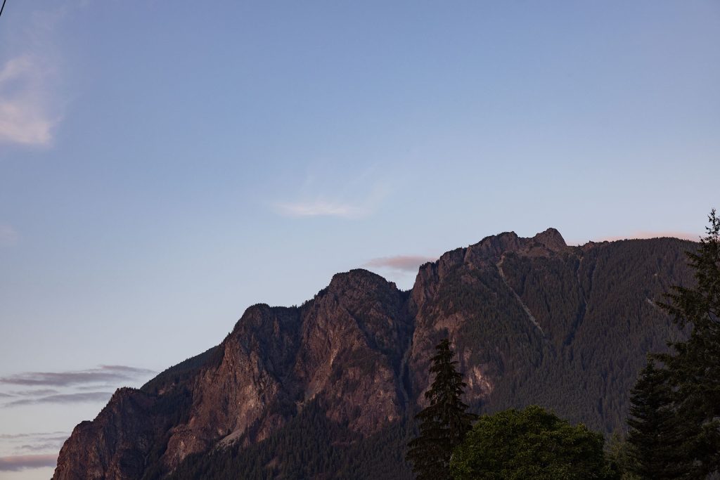 Sunset and Mount Si